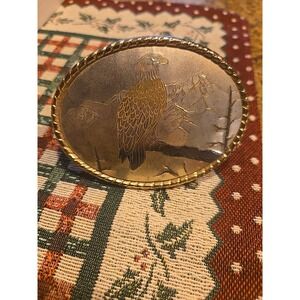 American Bald Eagle Vintage Belt Buckle Majestic USA Mountains
